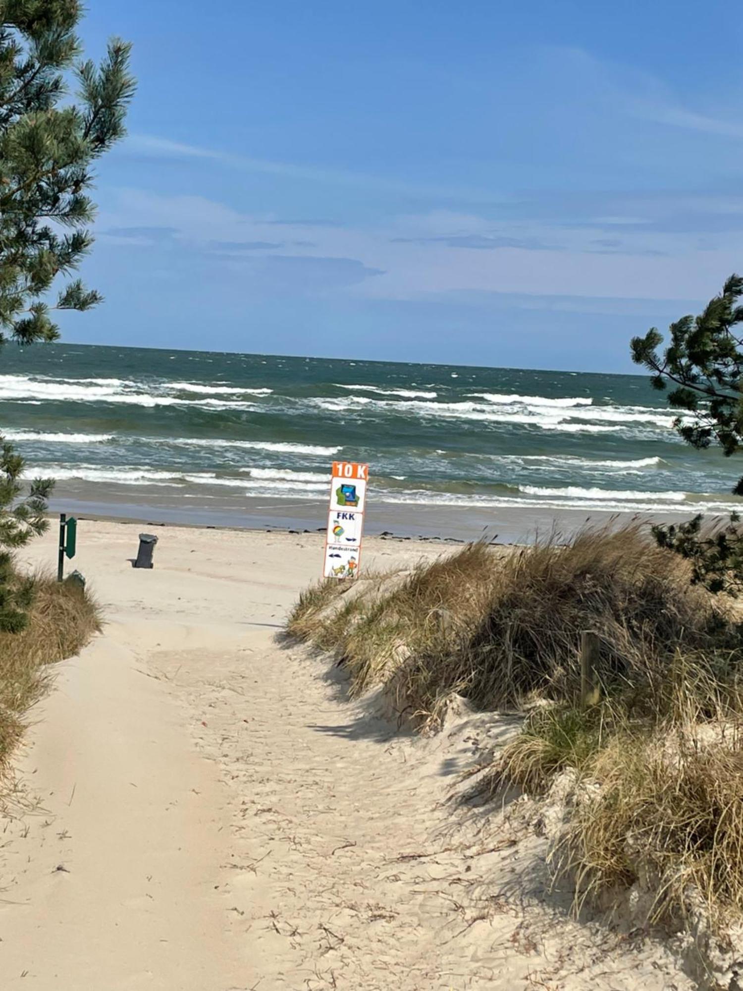 Reet Am Strand Mit Hund Karlshagen Bagian luar foto
